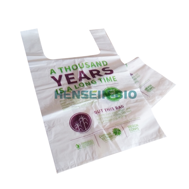 Corn starch based bio degradable shopping bags