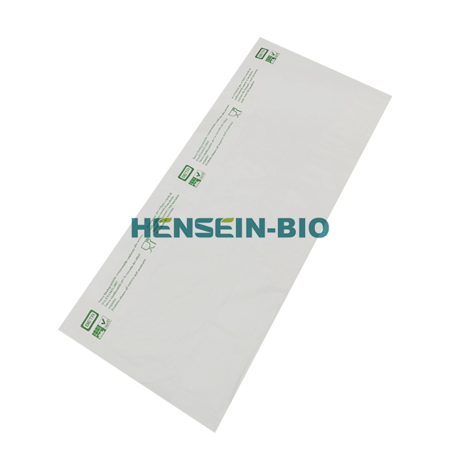 EN13432 certified 100% biodegradable and compostable PLA plastic flat top food bag